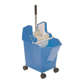 ValueX Mop Bucket With Wringer 9 Litre With Castors Blue - 0907001 DD